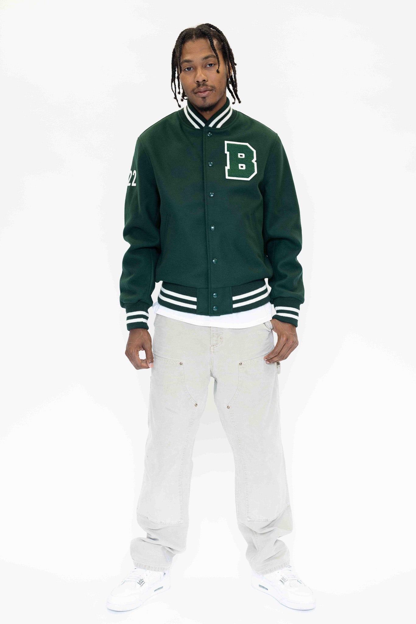 Forest Green Varsity Jacket